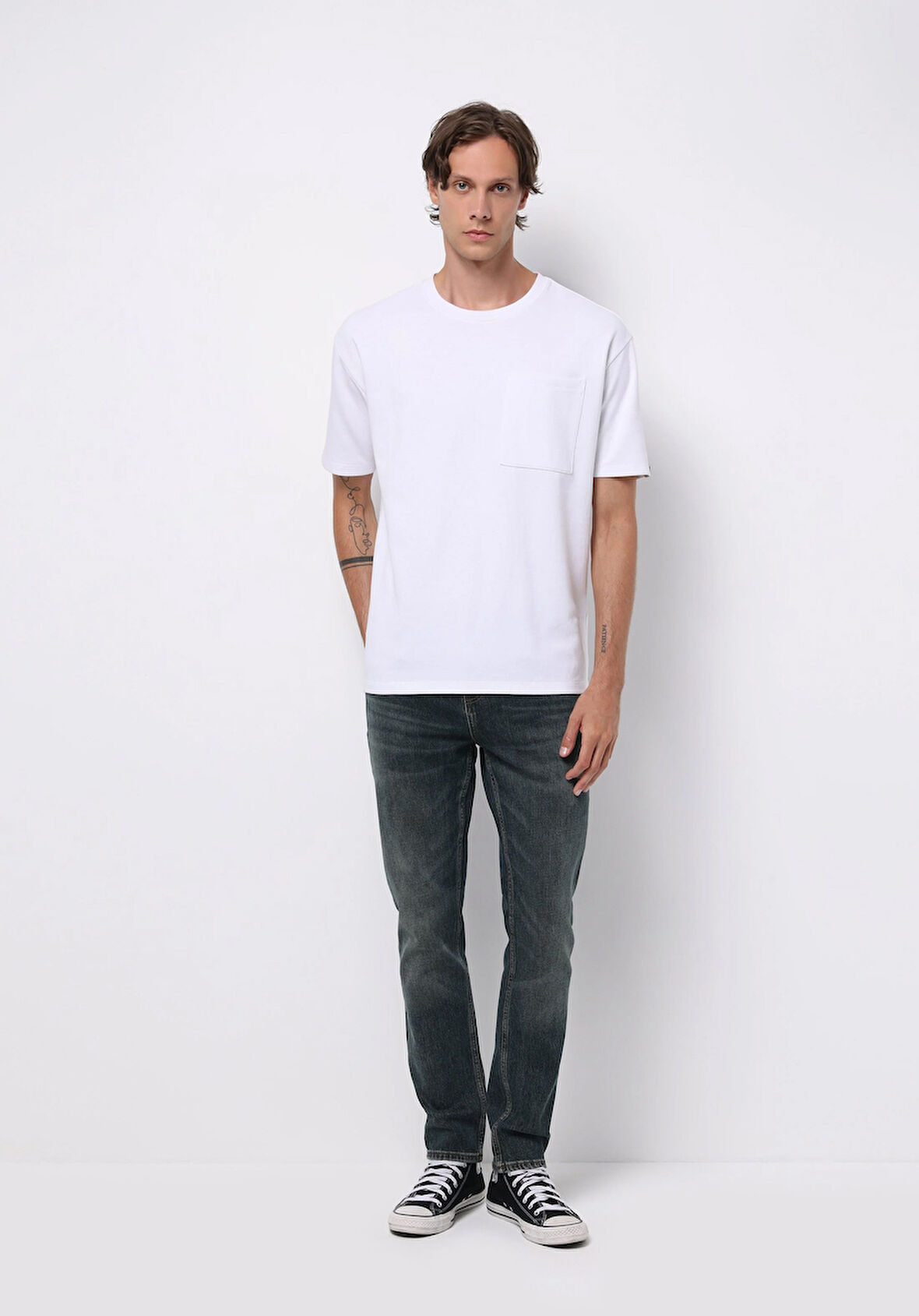 Straight Fit   Erkek İndigo Jean Pantolon