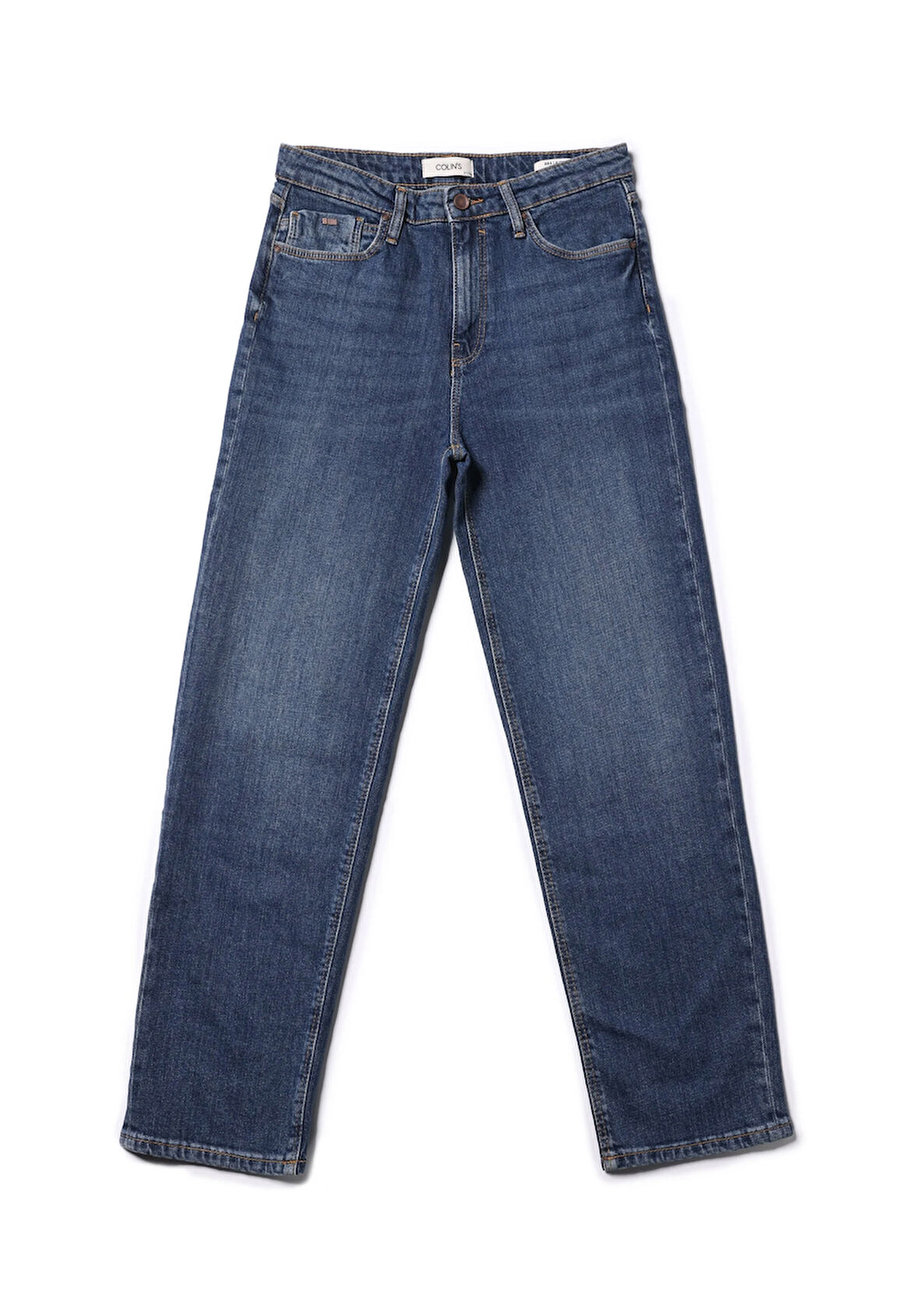 Straight Fit   Kadın İndigo Jean Pantolon