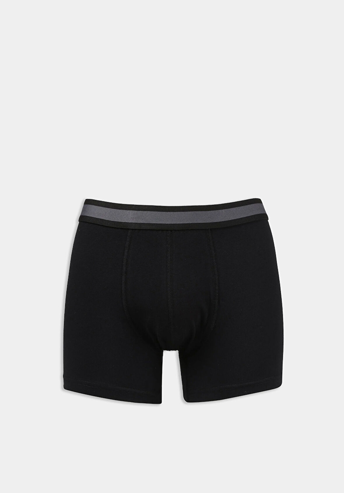 Modern Fit Düz Erkek Siyah Boxer