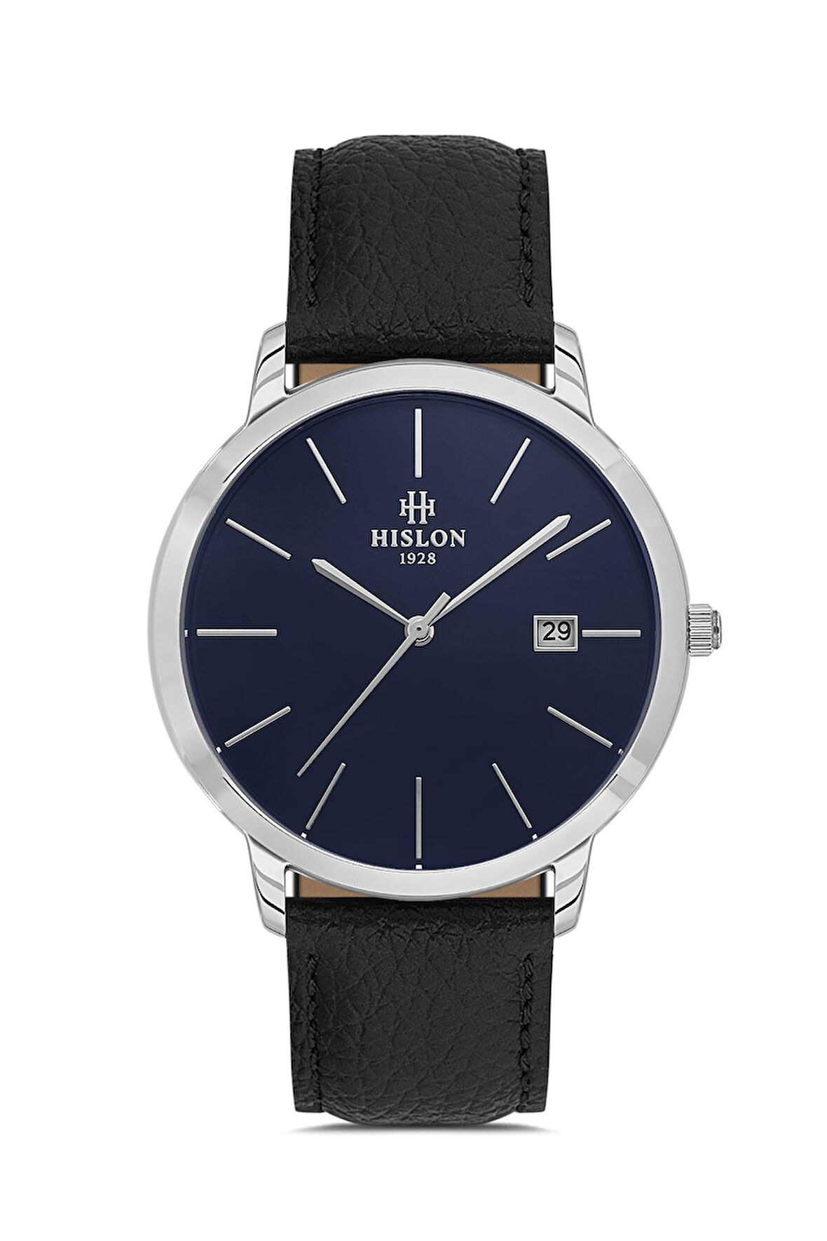 Hislon Siyah Deri Kordon Erkek Kol Saati CL161S-11BS