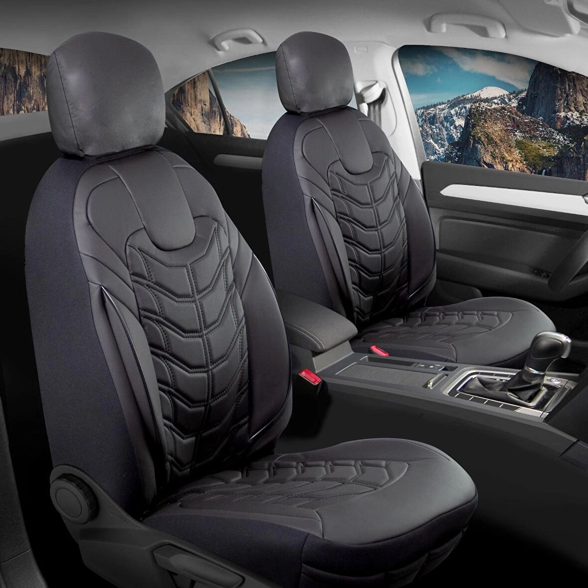 
Renault Clio 4 Uyumlu Full Deri Oto Koltuk Kılıfı Ön Arka Set Classy Model Siyah SC