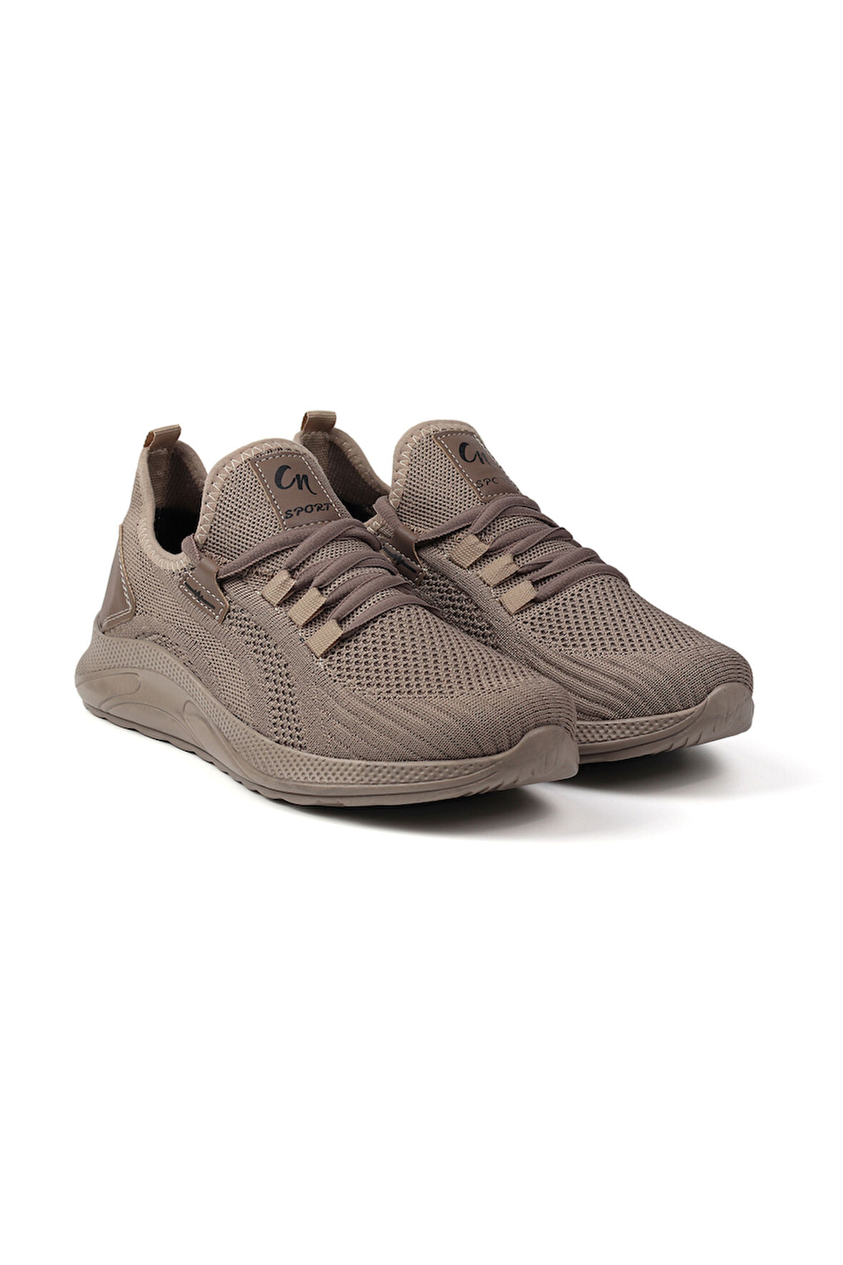 Erkek Bej Sneaker Spor Ayakkabı Rahat Hafif Günlük