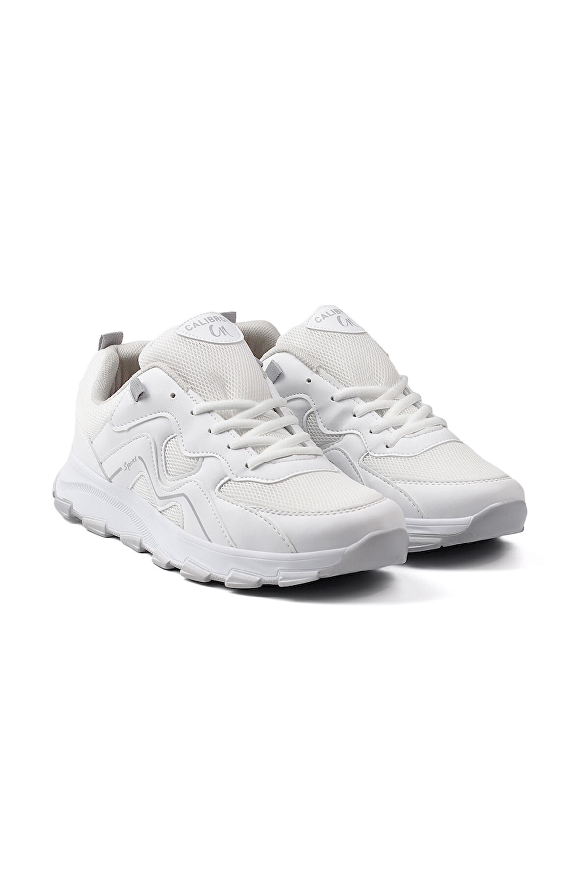 Erkek Beyaz Spor Ayakkabı Rahat Günlük Sneaker Yürüyüş Koşu Hafif Taban Bağcıklı