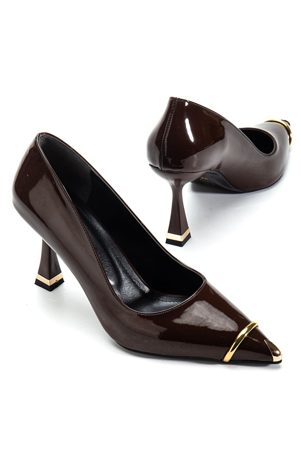 Suins Clove Model Kadın Topuklu Burnu Metal Detaylı Stiletto Ayakkabı