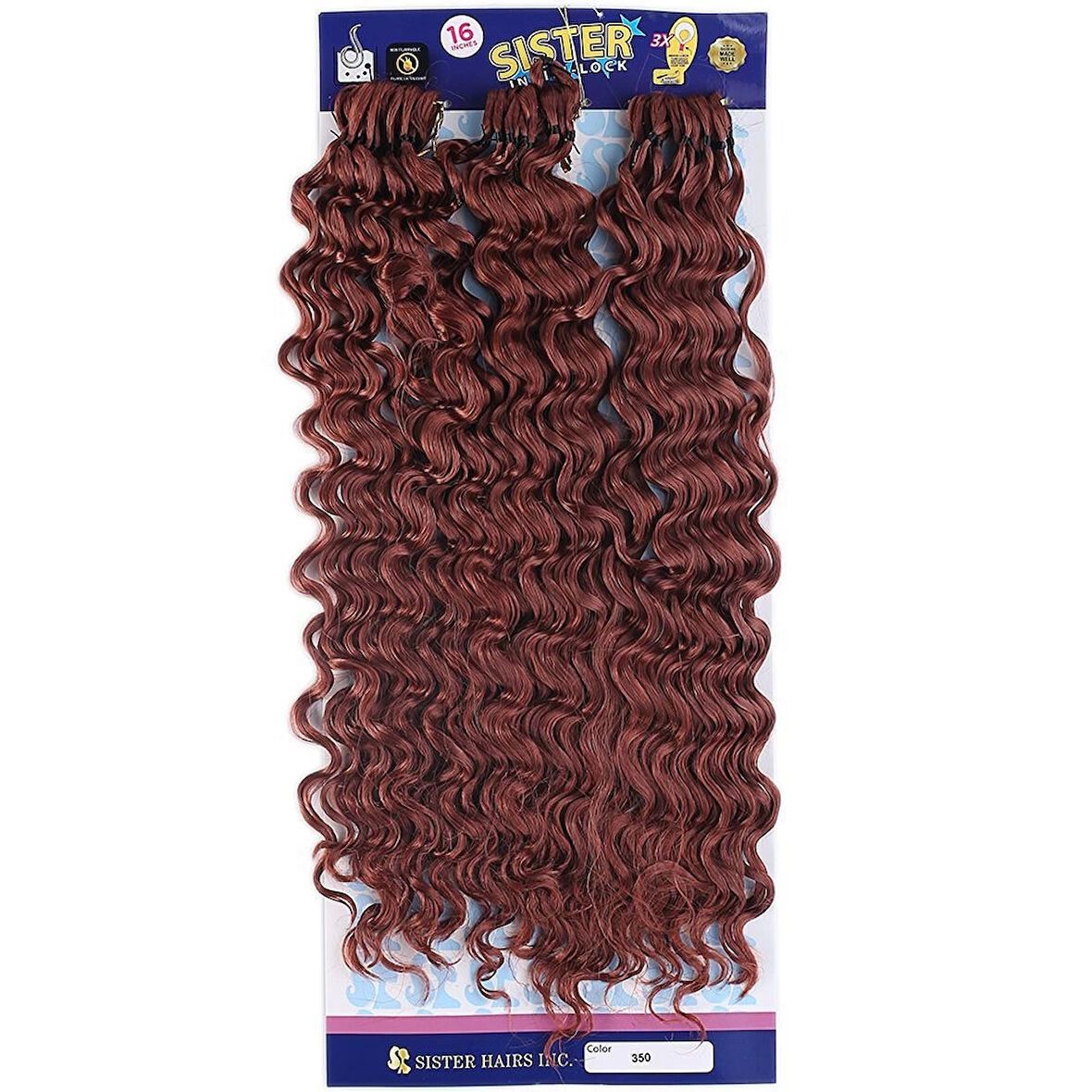 Afro Saç  Dalgalı Saç / Kızıl Bakır 350 /  (CLZ175)