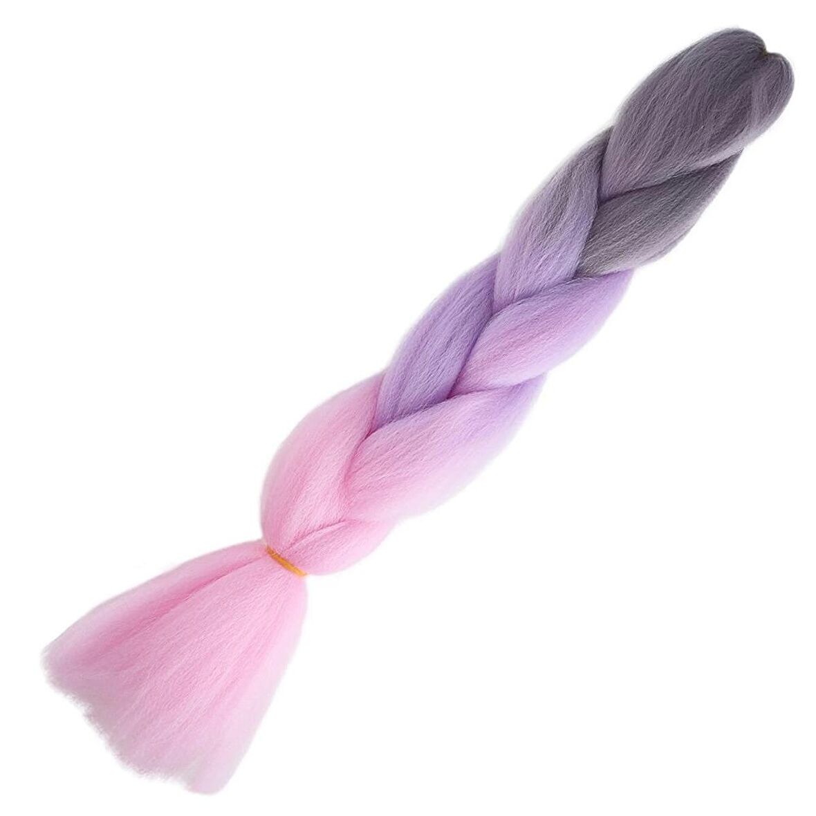 Afro Örgülük Renk Geçişli Sentetik Saç 100 Gr. / Yumuşak  Gri / Lila / Pembe /  (CLZ175)