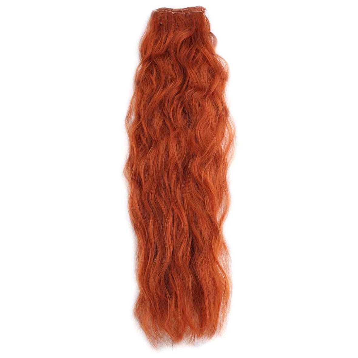 Kanekalon Fiber  Sentetik Kabartılmış Dalgalı 8 Parça Saç Çıt Çıt  / Bakır /  (CLZ175)