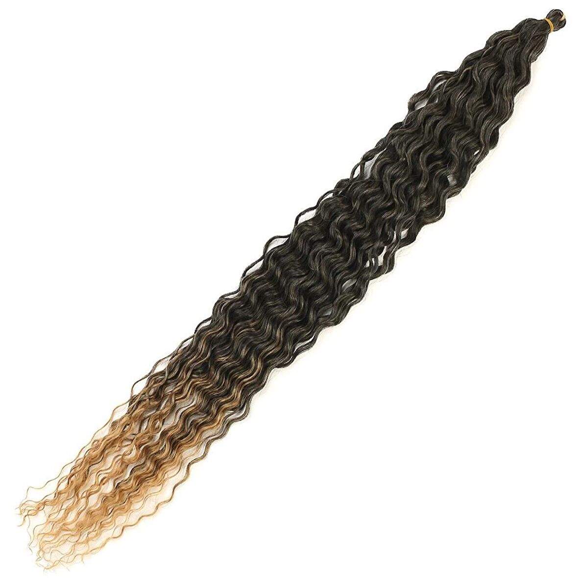 Rus Afro Dalgalı Saç / Siyah / Karamel Ombreli /  (CLZ175)