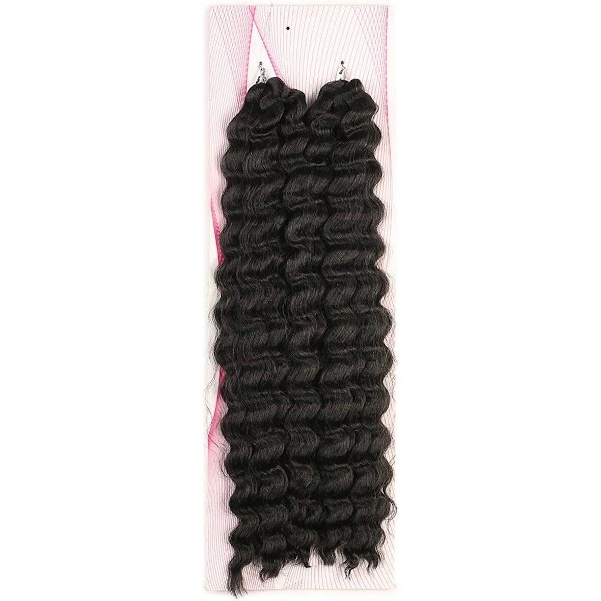 Nice Bulk Afro Su Dalgalı Görünümlü  Saç / Koyu Kestane /  (CLZ175)