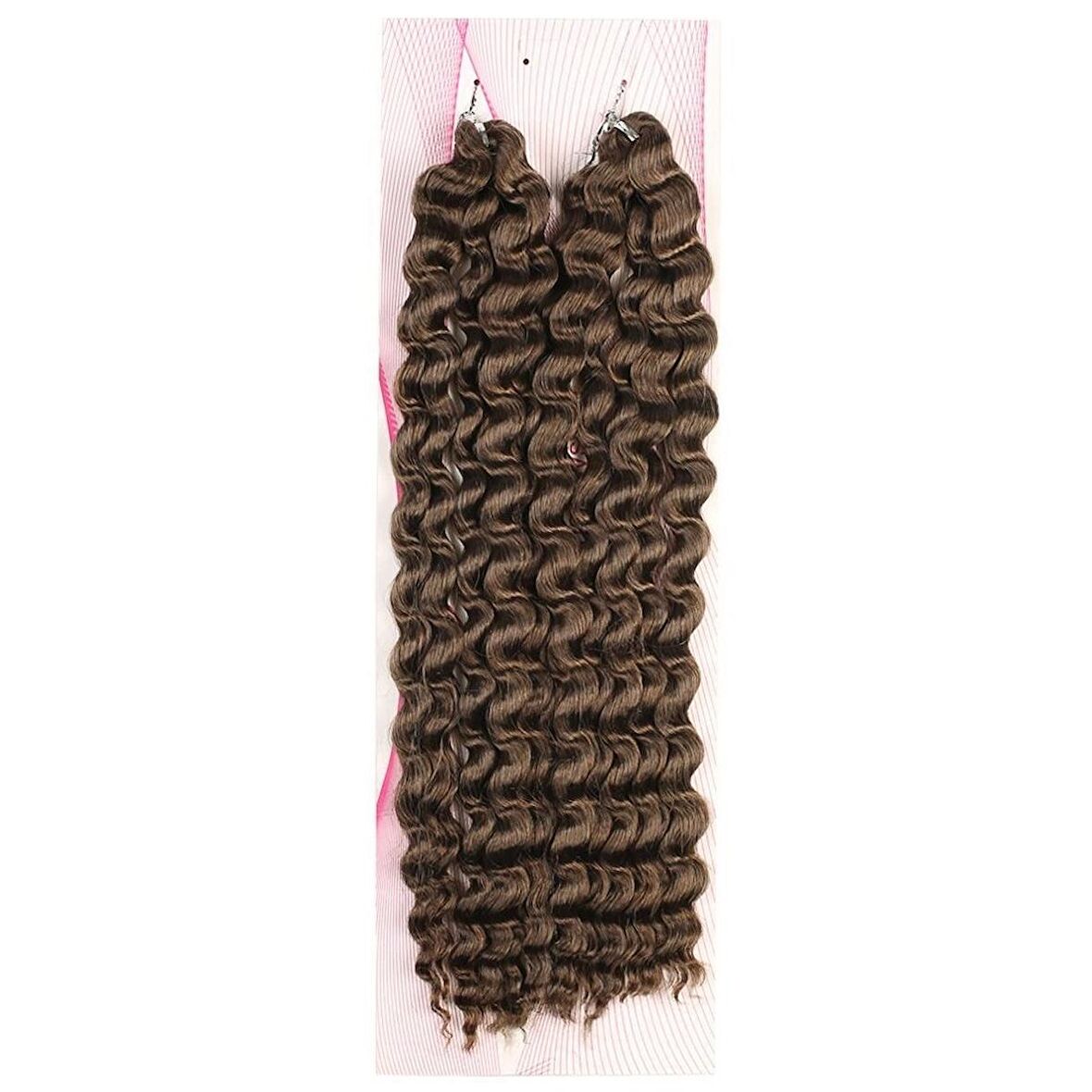 Nice Bulk Afro Su Dalgalı Görünümlü  Saç / Koyu Kumral /  (CLZ175)