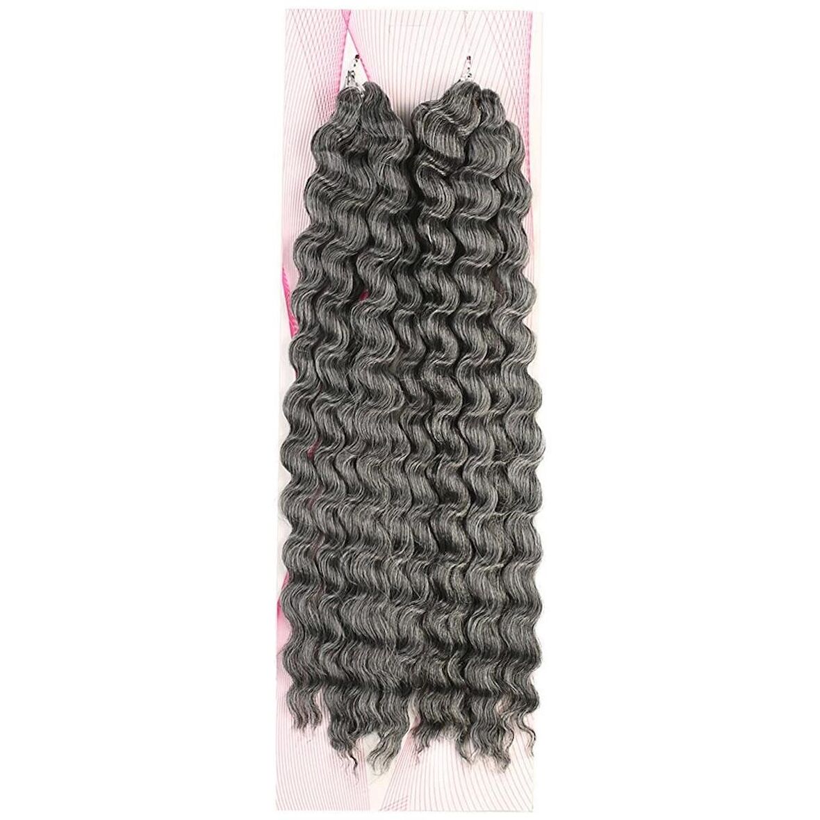 Nice Bulk Afro Su Dalgalı Görünümlü  Saç / Koyu Gri /  (CLZ175)