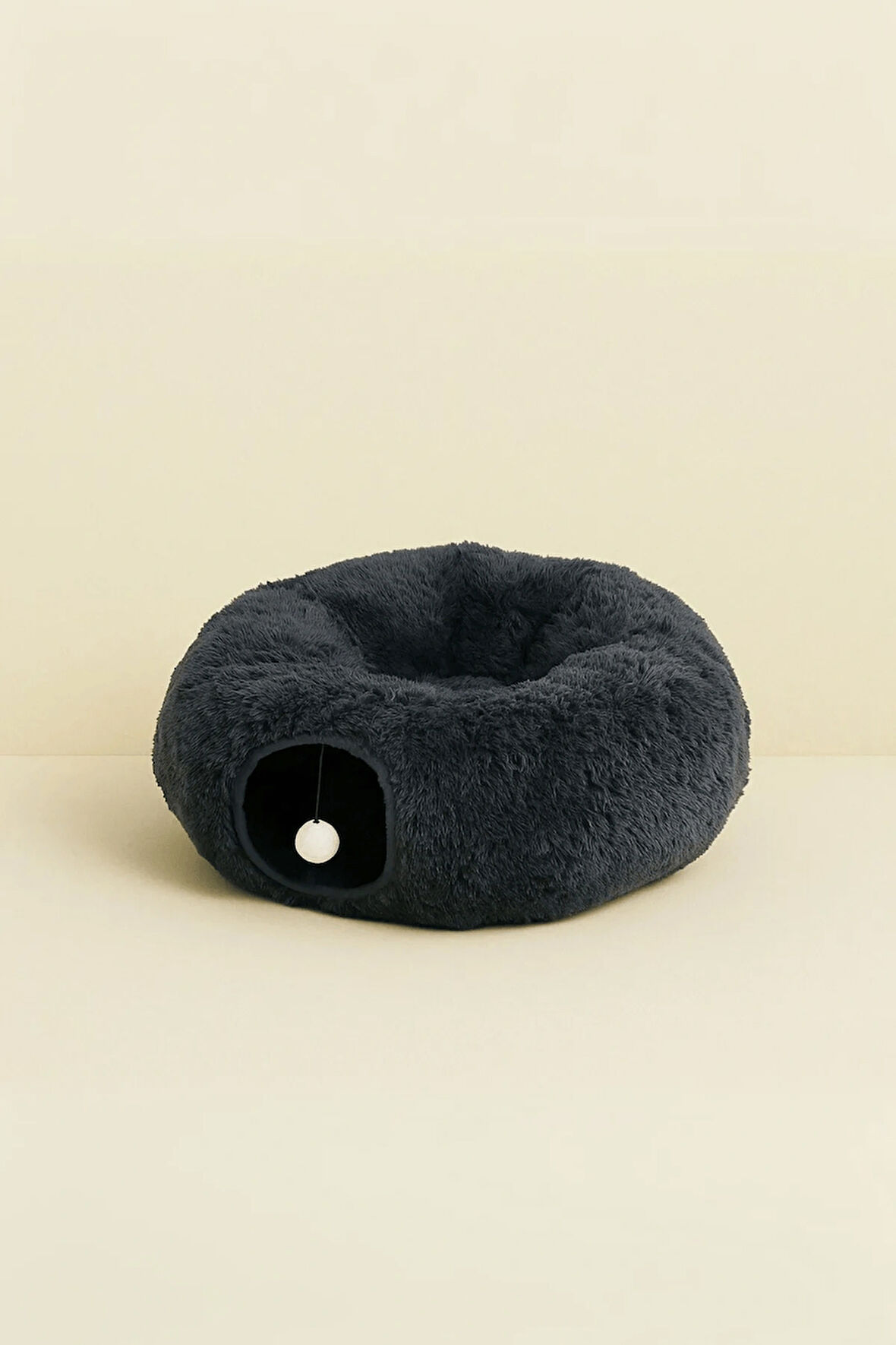 Simit Peluş Kedi Tüneli - Peluş Kedi Yatağı