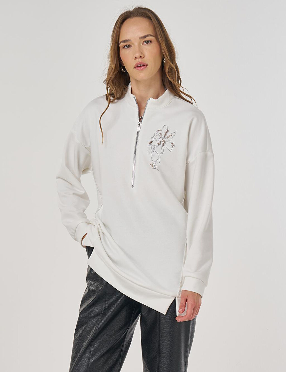 KAYRA Hotfix Baskılı Üç İplik Sweatshirt 31060