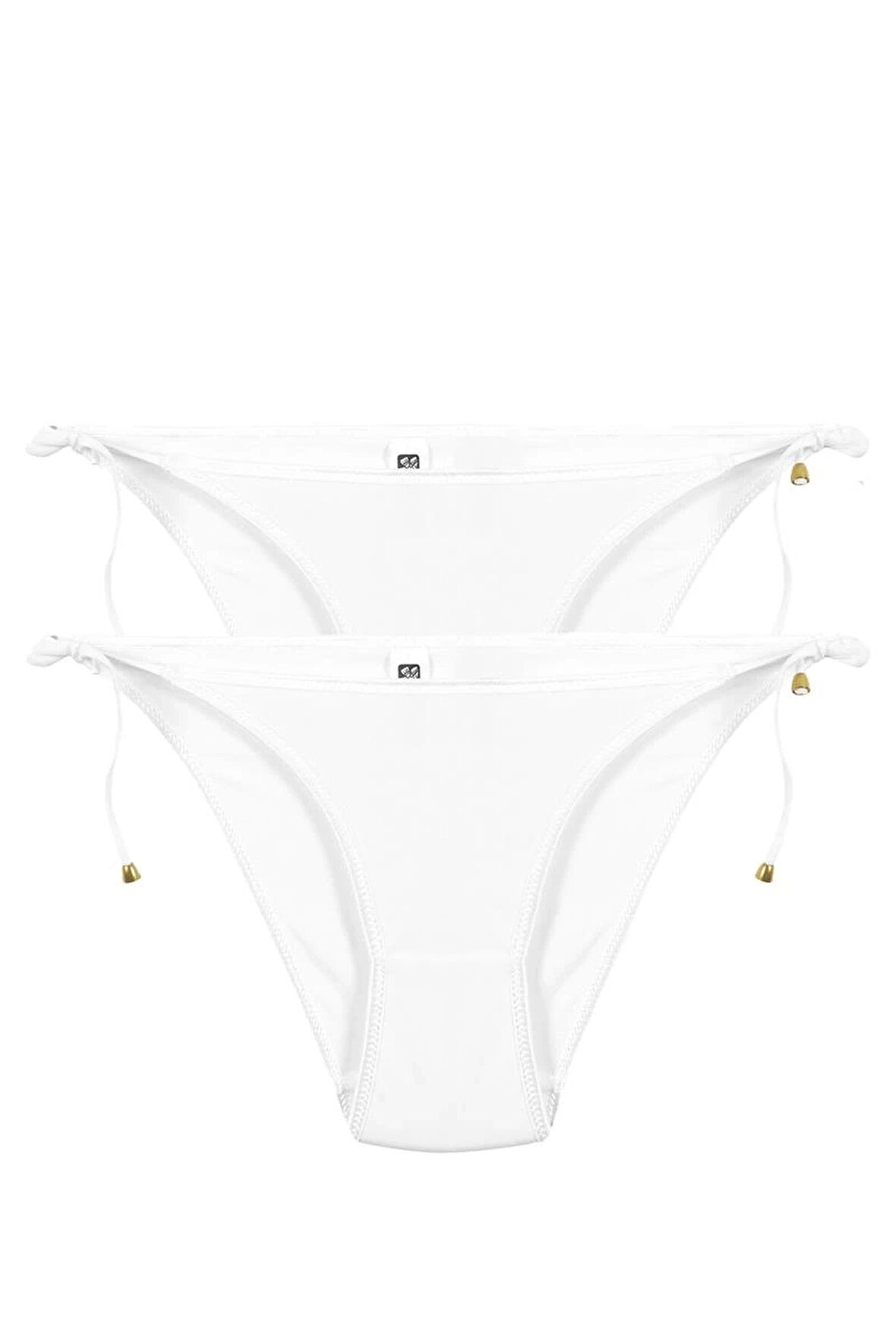 Giyim Kadın Beyaz İpli Bağlamalı 2'li Slip