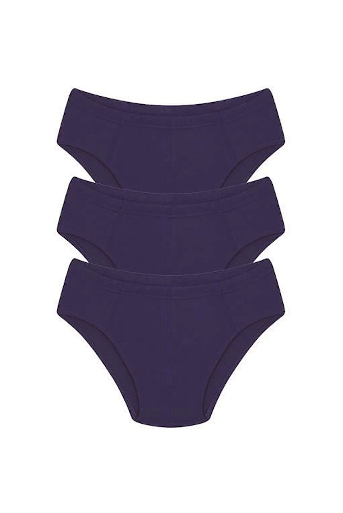 Giyim Erkek Pamuk 3lü Saks Slip