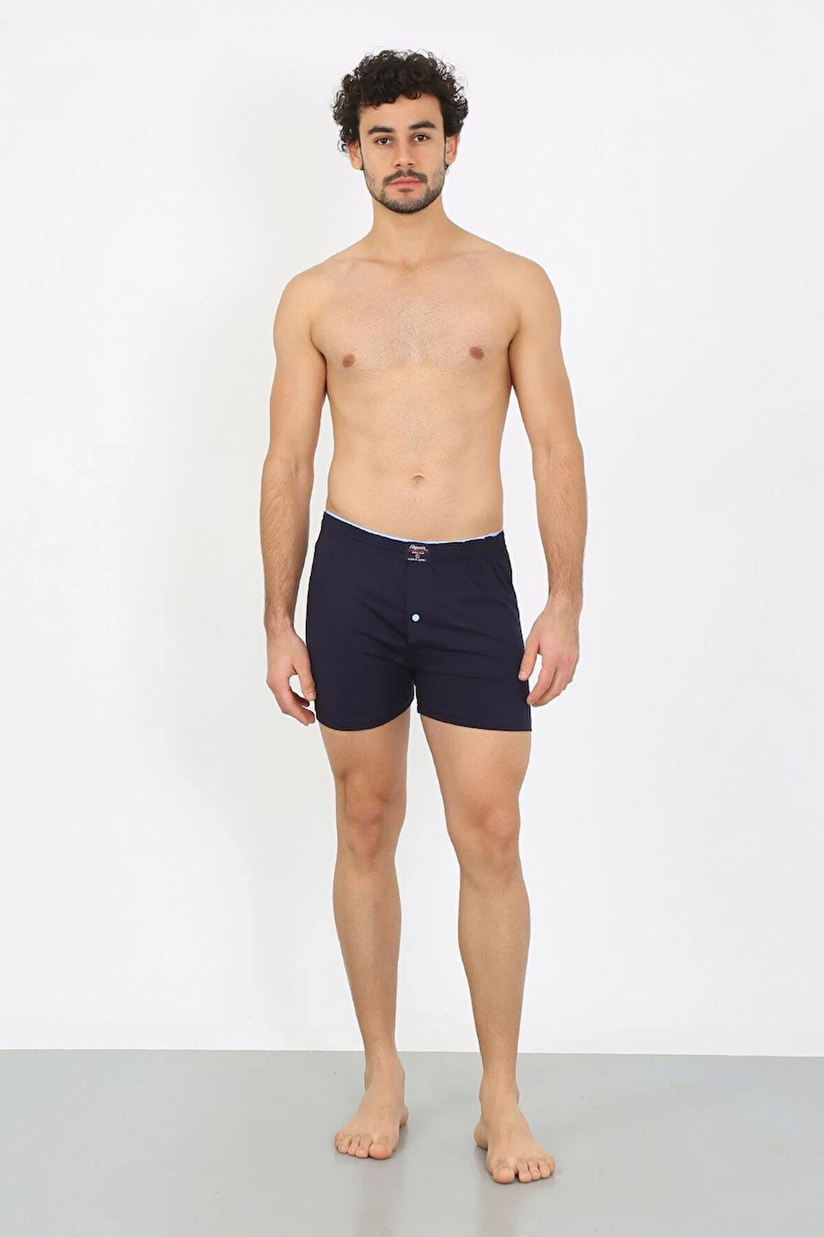 Giyim Erkek Penye Boxer Lacivert
