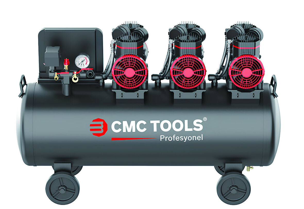 CMC PREMİUM 100 LT 6 HP SESSİZ YAĞSIZ HAVA KOMPRESÖRÜ