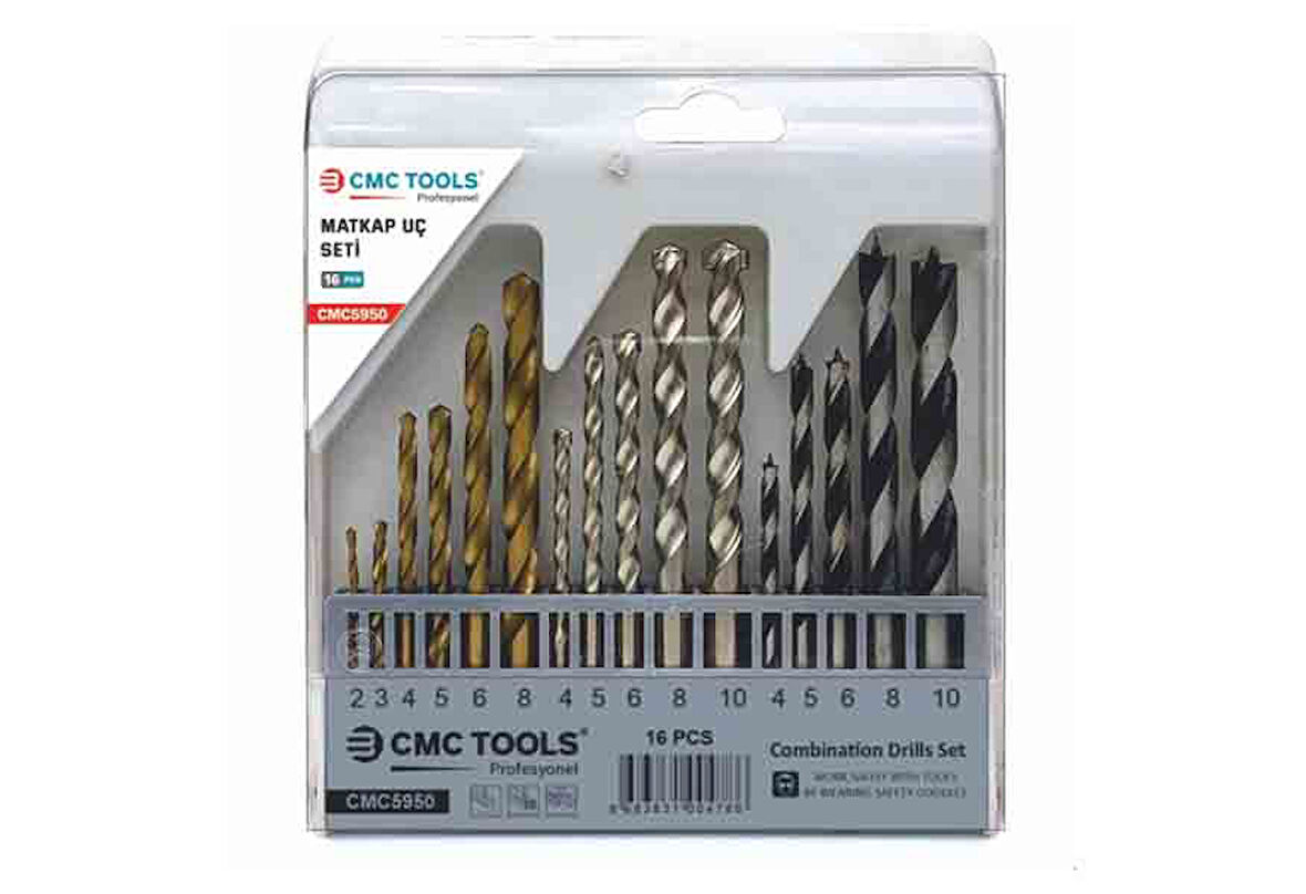 Cmc 16 Pcs Matkap Ucu Seti CMC5950