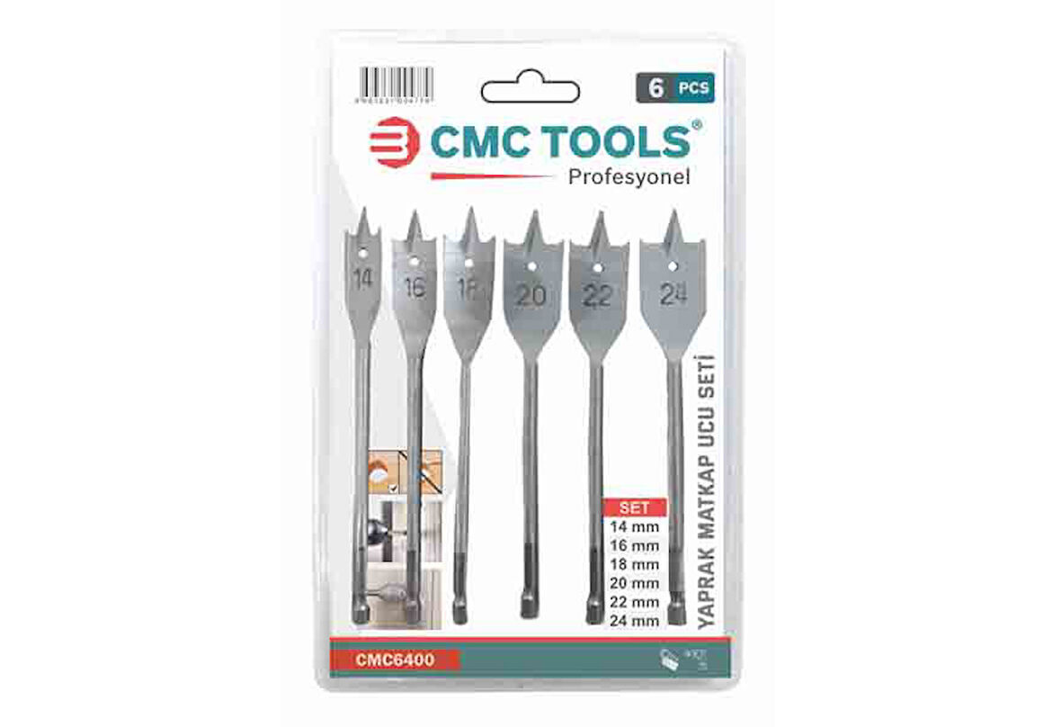 Cmc 6 Pcs Yaprak Matkap Ucu Seti CMC6400