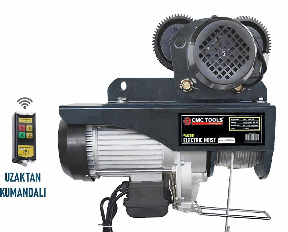 CMC 600/1200 KG ŞARYOLU ELEKTRİKLİ VİNÇ UZAKTAN KUMANDALI