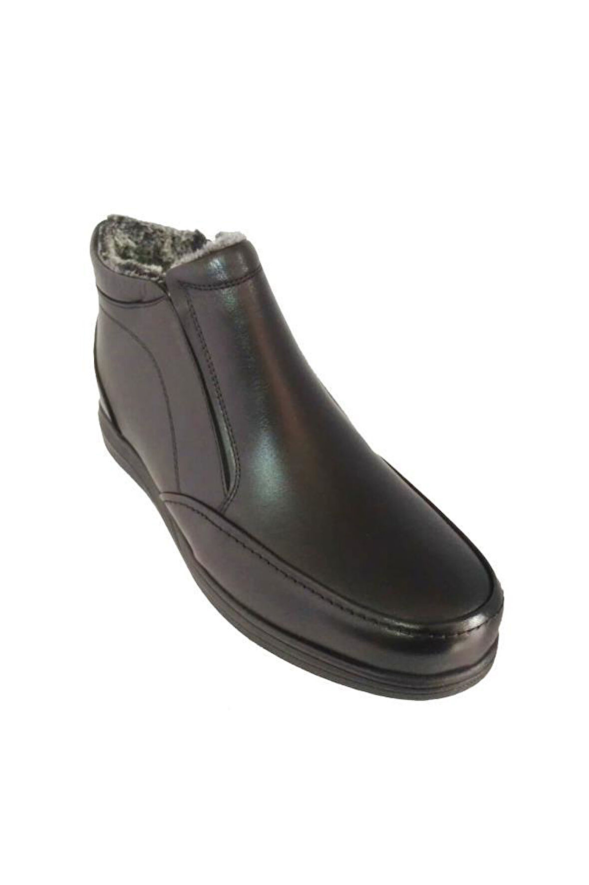Yolcu 601-24 Hakiki Deri Kürklü Lastik Fermuarlı Erkek Bot