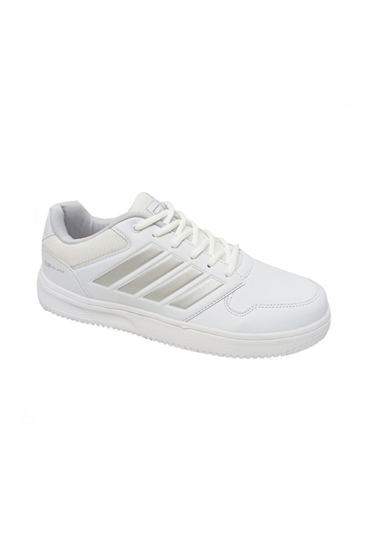 Best Of 074-25 Deri Slash Anatomik Erkek Sneaker Beyaz Gümüş