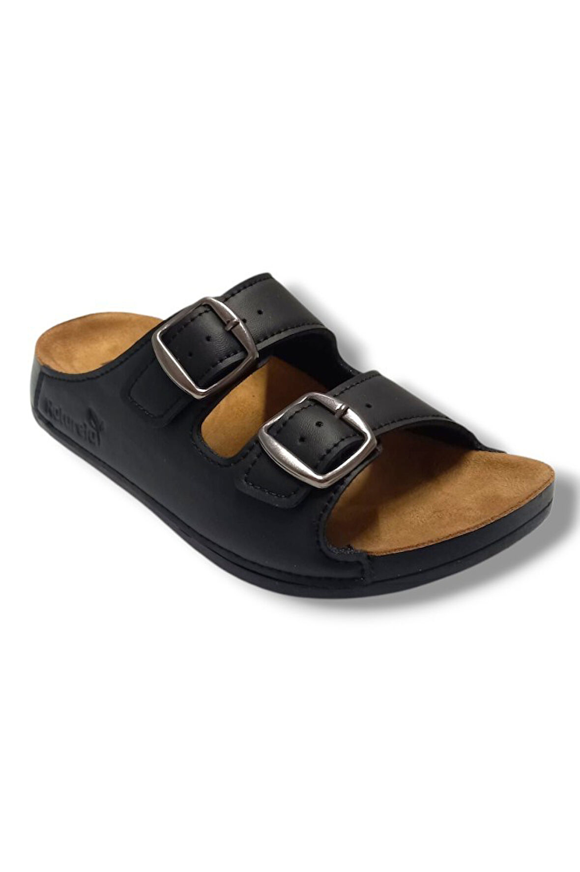 Naturela 15920-25 Deri Comfort Çift Bant Terlik 36-40