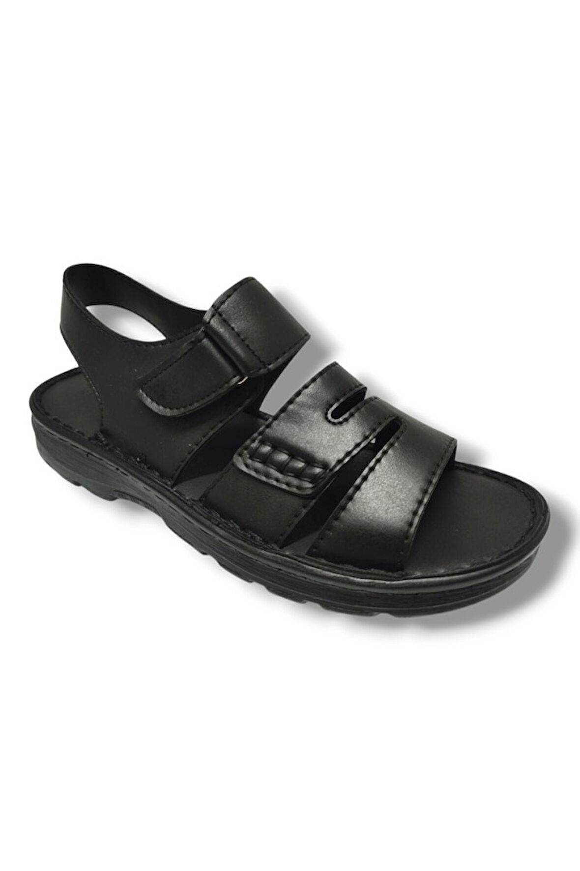 Class C605-25 Deri Anatomik Cırt Bant Soft Erkek Sandalet