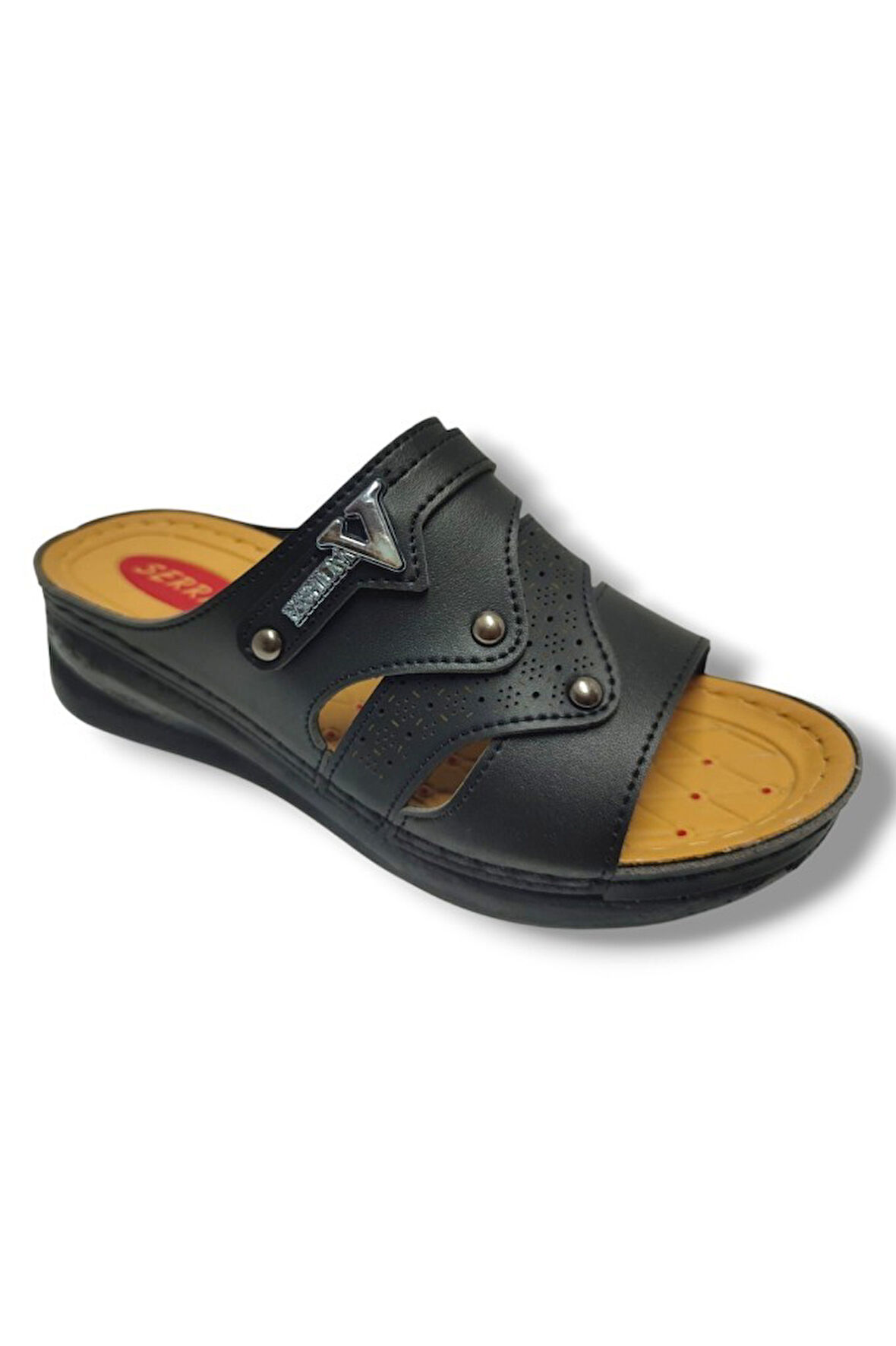 Serra 638-25 Anatomik Masaj Taban Fashion V Tokalı Kadın Terlik