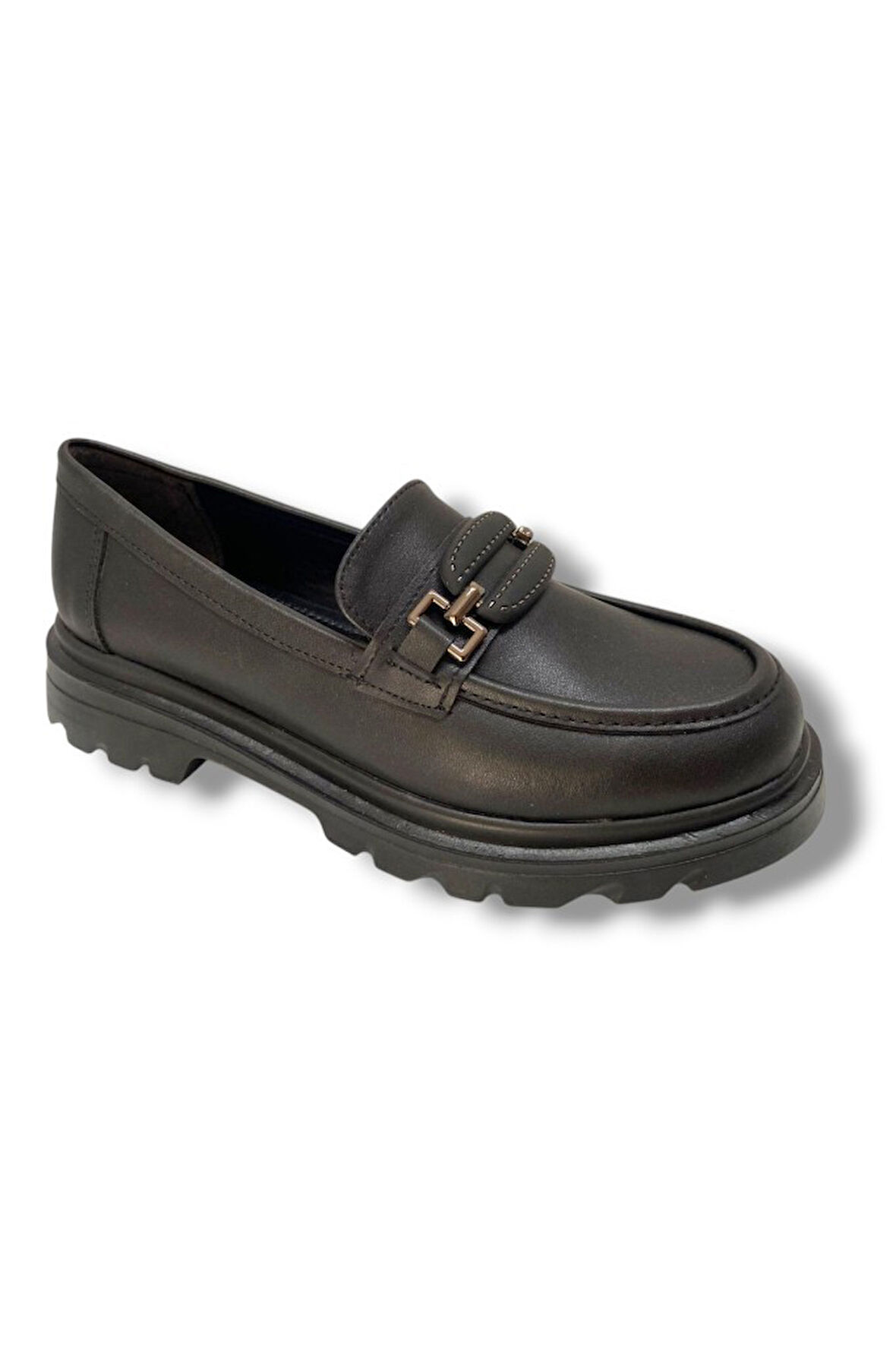 Fancy 816-25 Deri Anatomik Sıfır Tokalı Loafer Kadın Ayakkabı