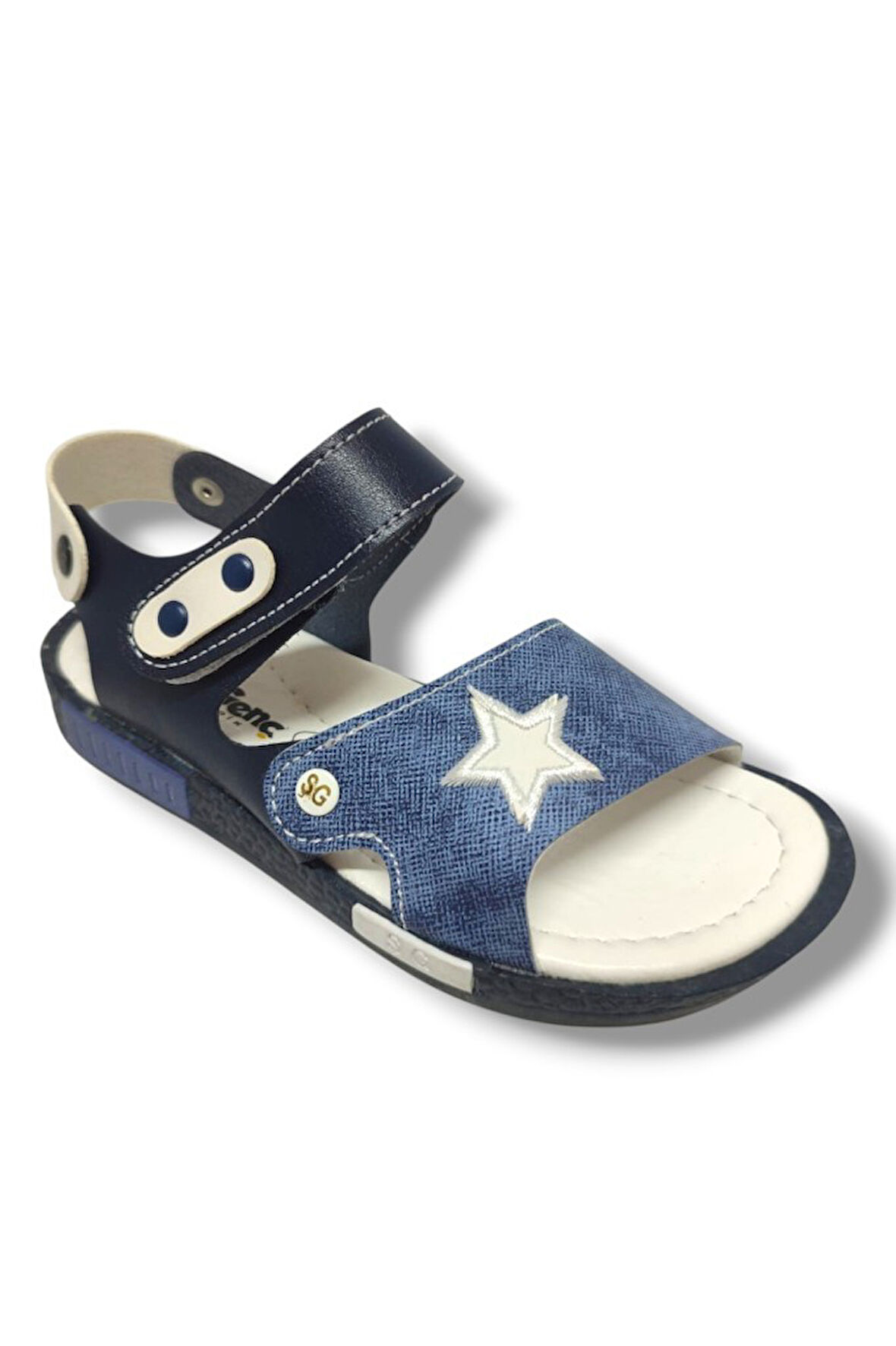 Şiringenç 1517-20 Anatomik Çirt Bant Erkek Çocuk Sandalet Lacivert Mavi