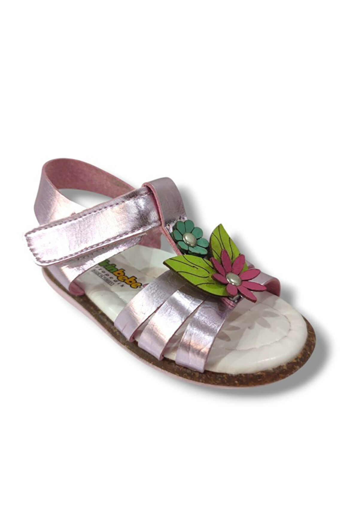 Şirinbebe 1647-20 2 Çiçekli Kız Çocuk Sandalet 21-25