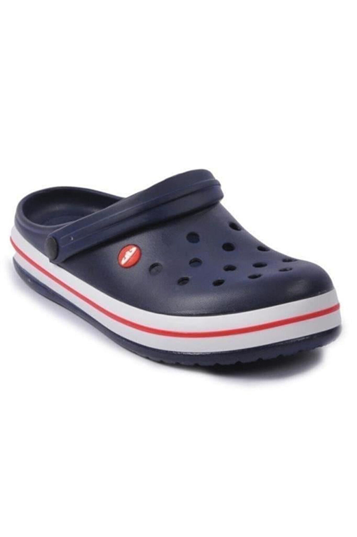 Akınal E195-25.Z.024  Medical Sabo Terlik Lacivert Beyaz Kırmızı