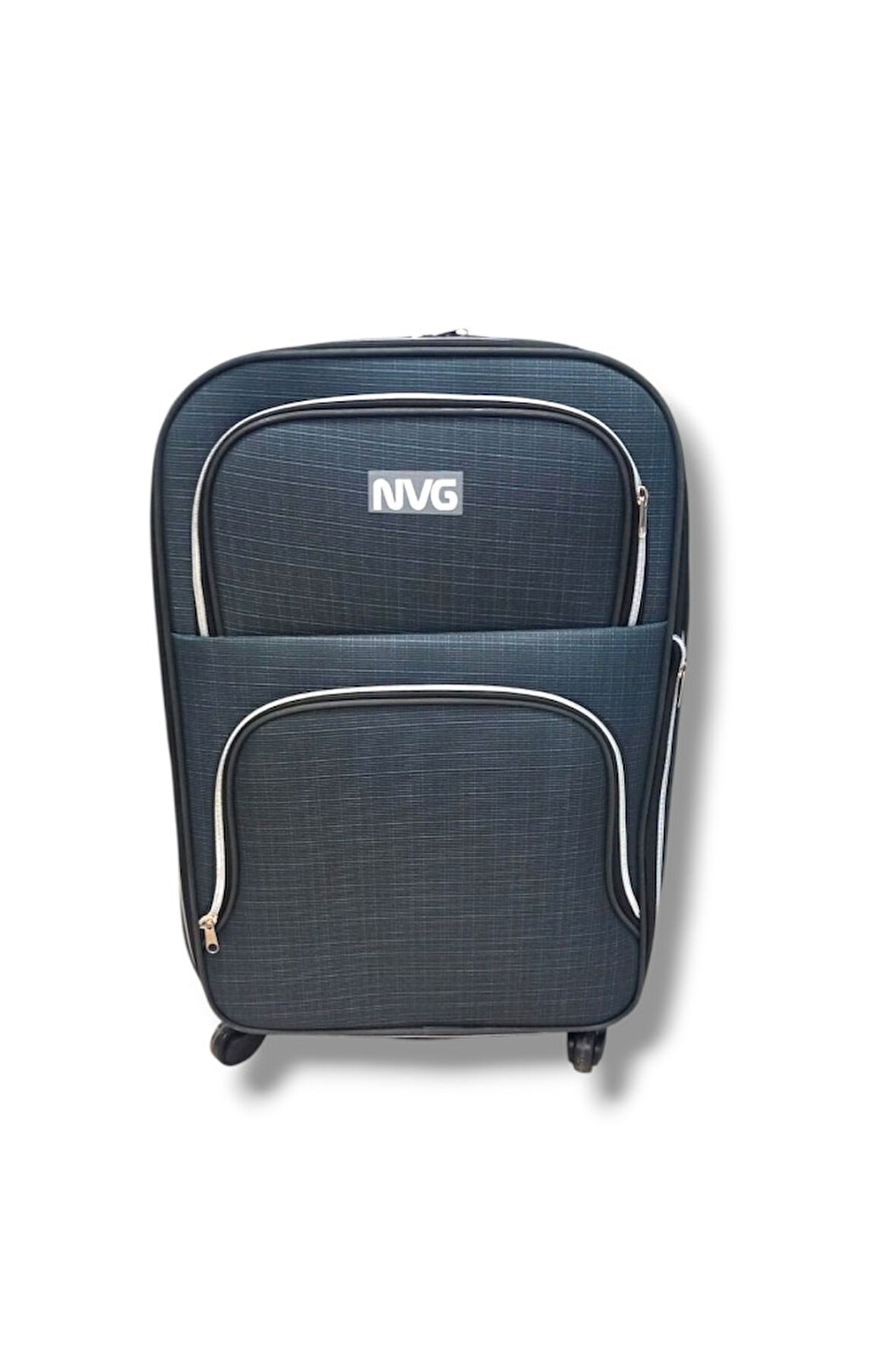 NVG 848-26 Havlu Kumaş 4 Teker Ekose Desen Büyük Boy Valiz