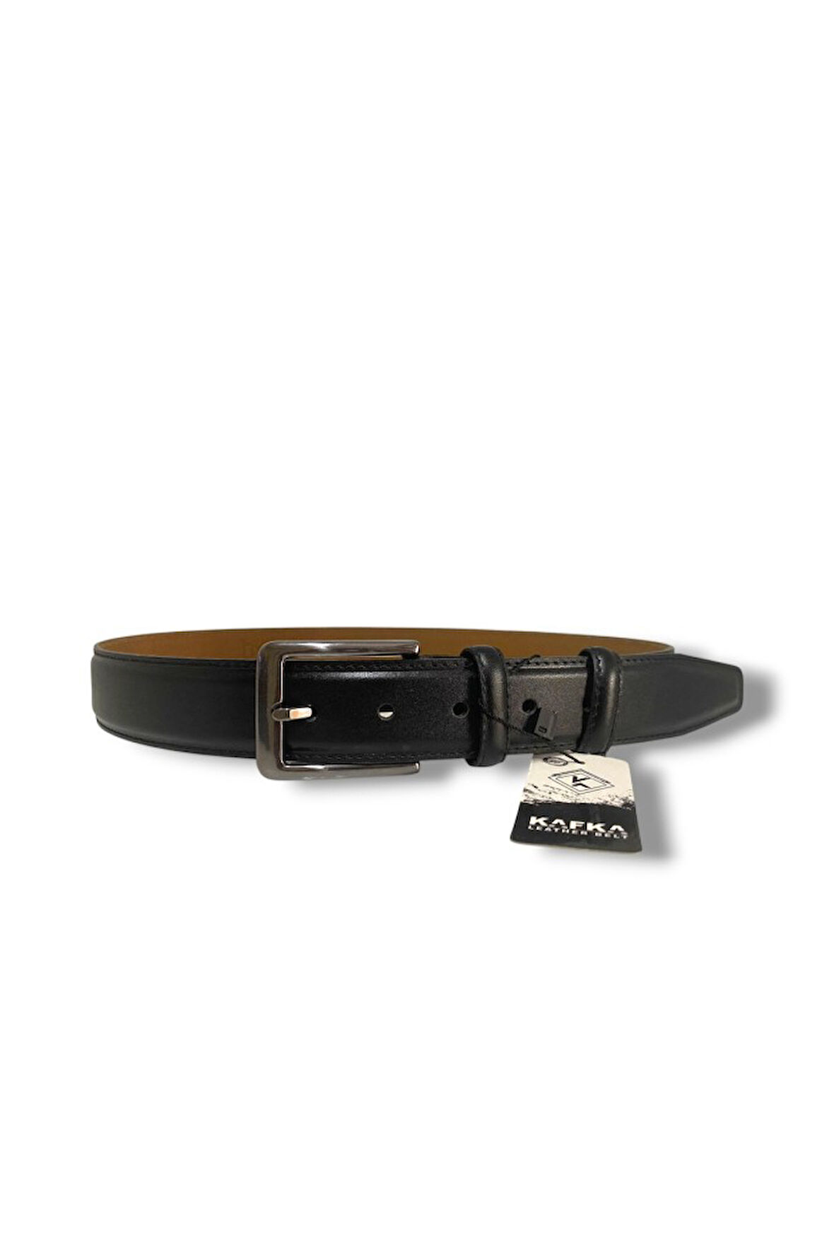 Kafka K100-26 Hakiki Deri Dikişli Erkek Kemer 120 Cm
