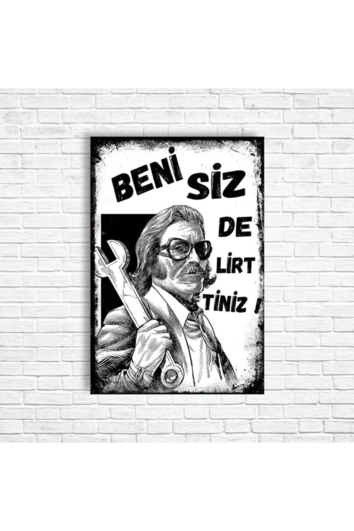 Cem Karaca Retro Ahşap Poster