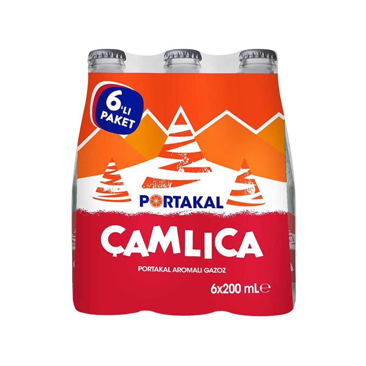 Çamlıca Portakal Aromalı Gazoz 200 Ml X 6 Adet