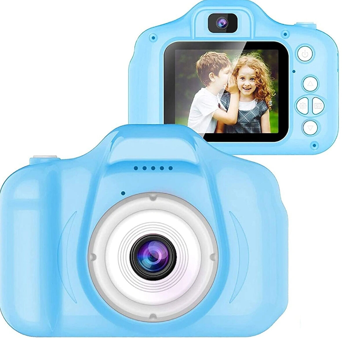 QASUL 1080P Çift Lens Selfie Video Kamera  HD Ekran Digital Usb Şarjlı Lens Camera