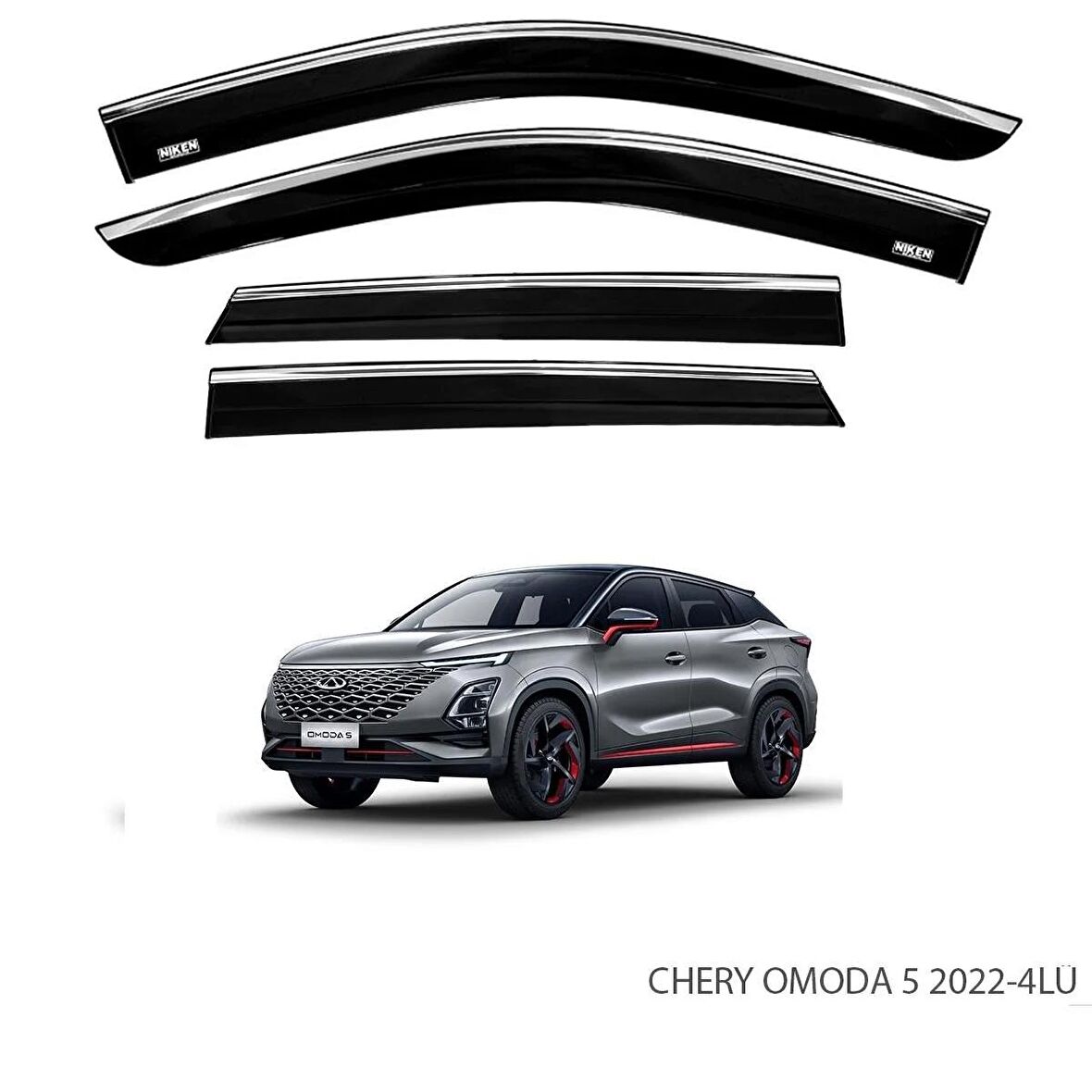 EKİCİLER CHERY OMODA 5 2023 SONRASI KROMLU CAM RÜZGARLIĞI