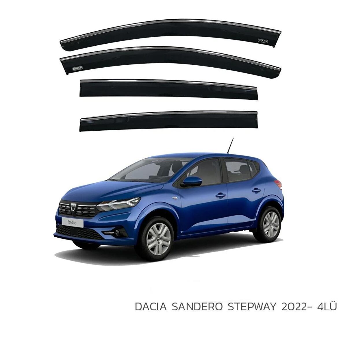 EKİCİLER DACIA SANDERO STEPWAY 2022 SONRASI KROMLU CAM RÜZGARLIĞI