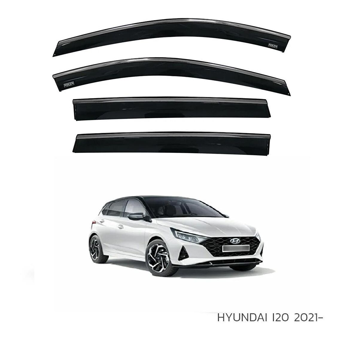 EKİCİLER HYUNDAI İ20 2021 SONRASI KROMLU CAM RÜZGARLIĞI