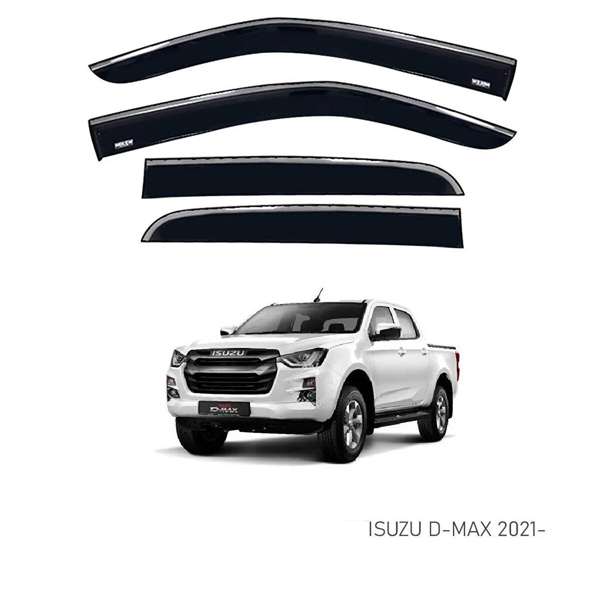 EKİCİLER ISUZU D-MAX 2021 SONRASI KROMLU CAM RÜZGARLIĞI