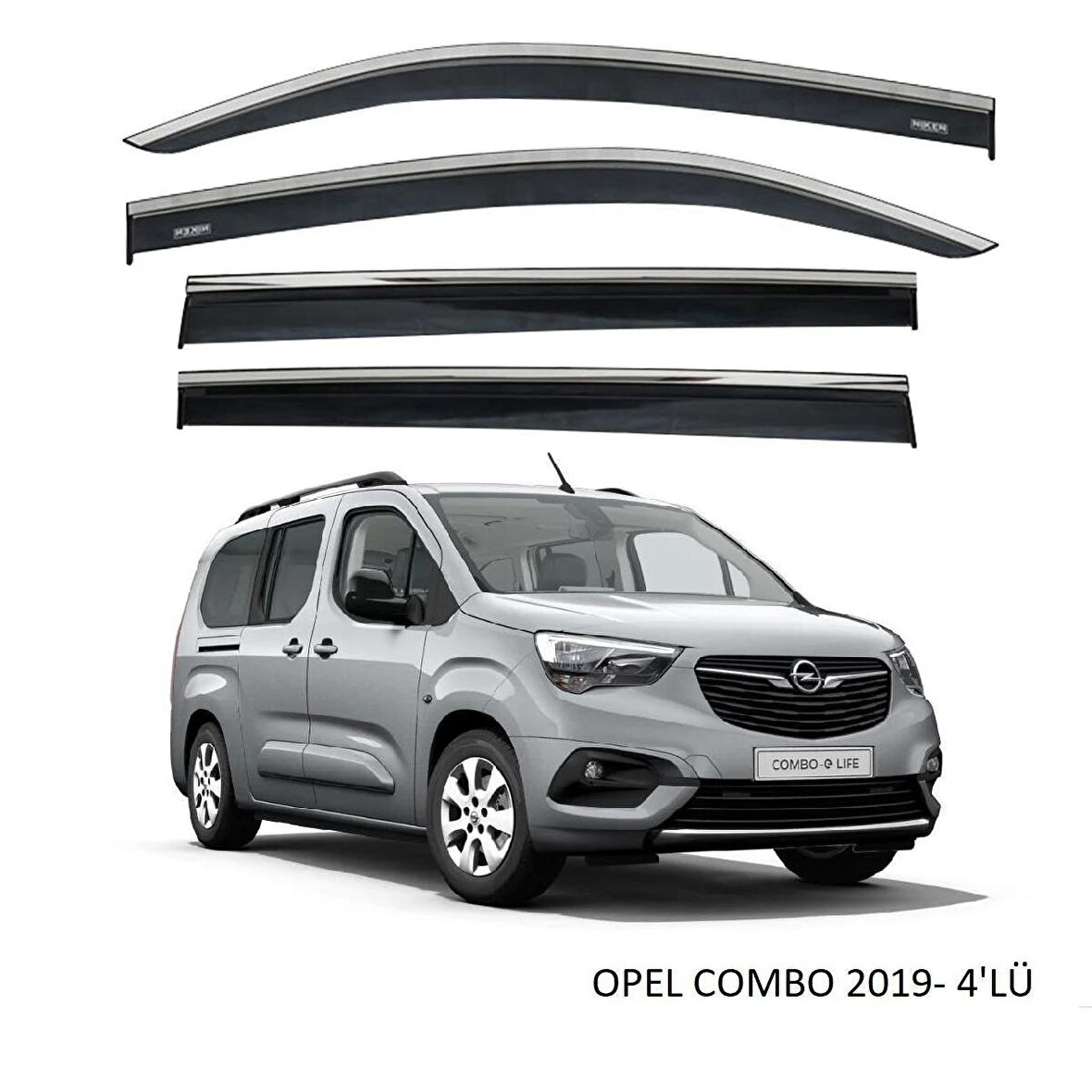 EKİCİLER OPEL COMBO 2019 SONRASI KROMLU CAM RÜZGARLIĞI