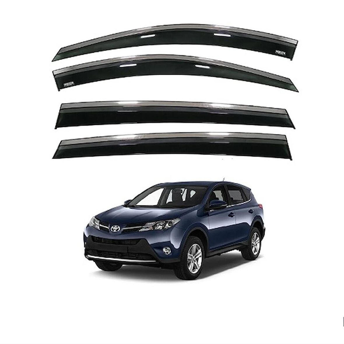 EKİCİLER TOYOTA RAV 4 2013-2018 KROMLU CAM RÜZGARLIĞI