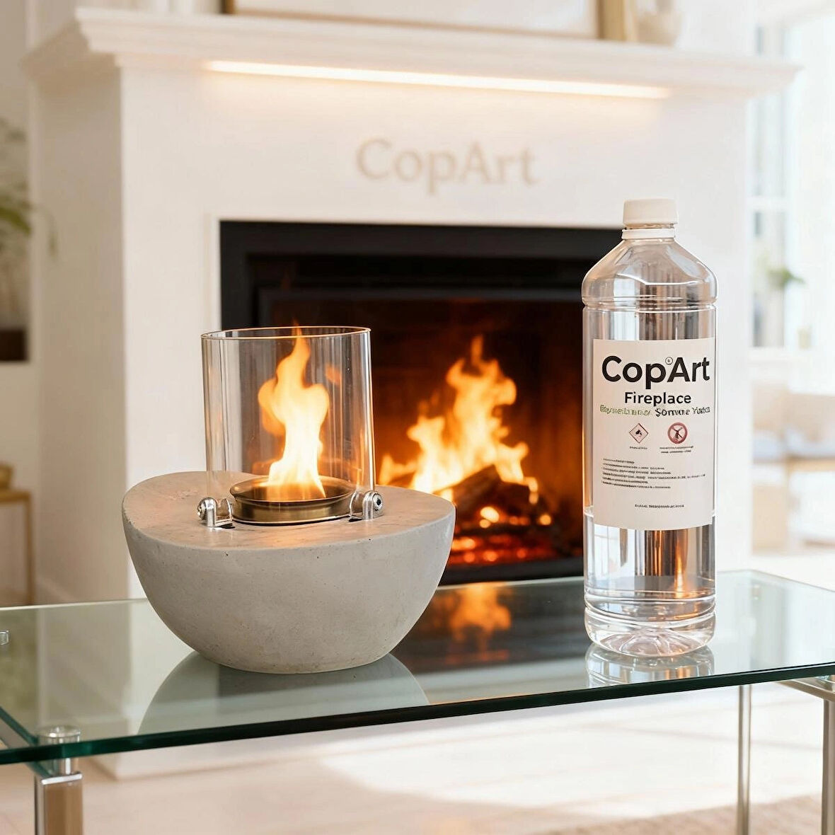 CopArt Meta Biyoetanol Masaüstü Şömine