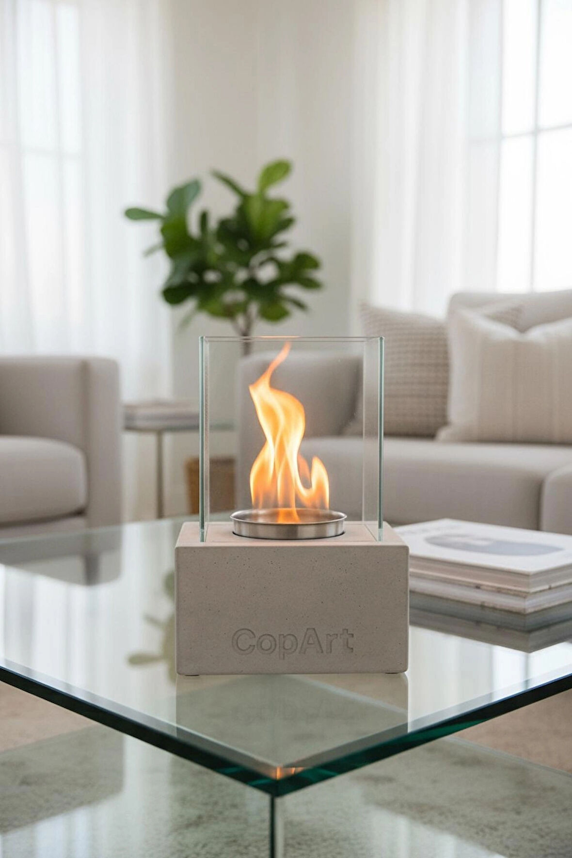 CopArt Muko Biyoetanol Masaüstü Şömine