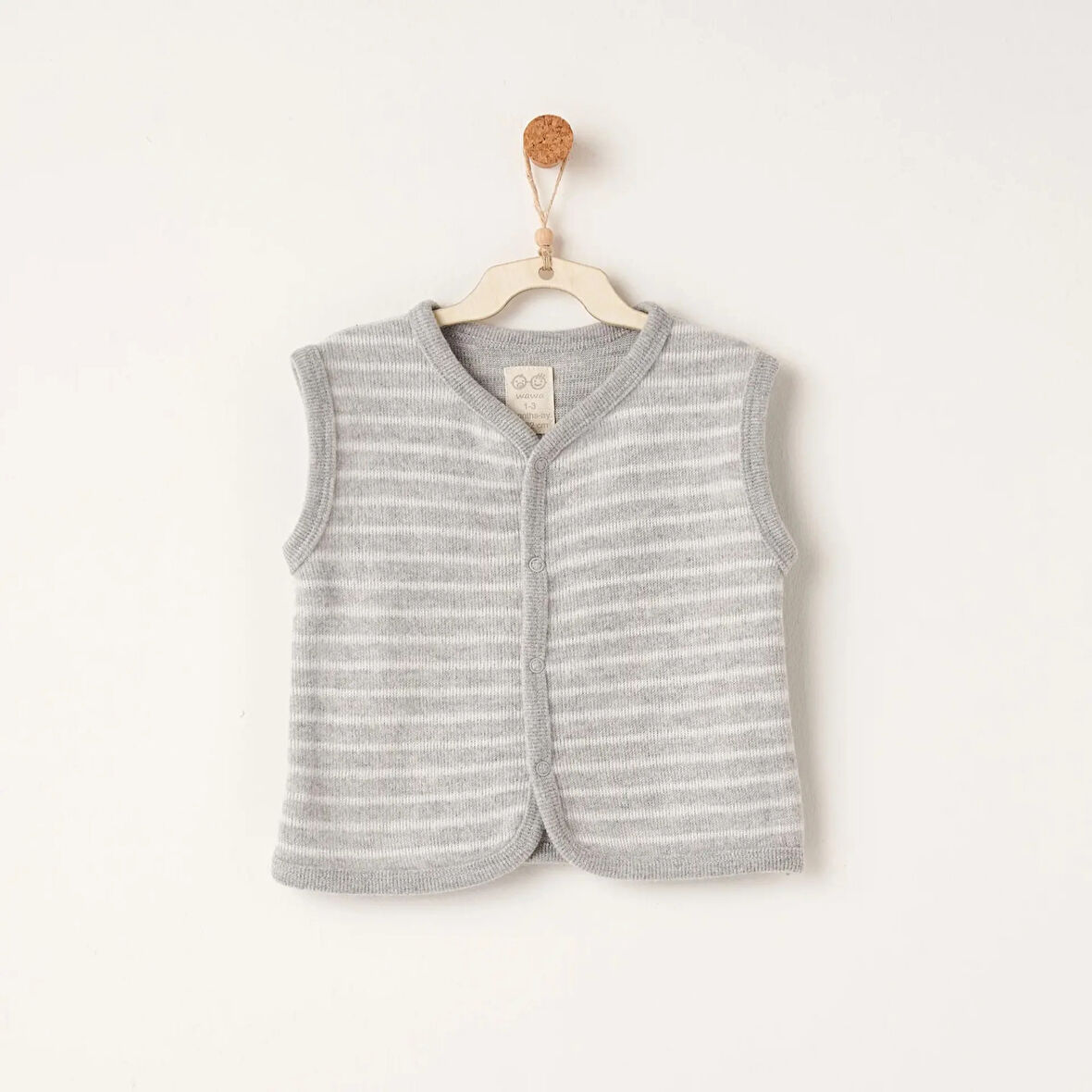 Andywawa Ac26221 Casual Yelek Grey