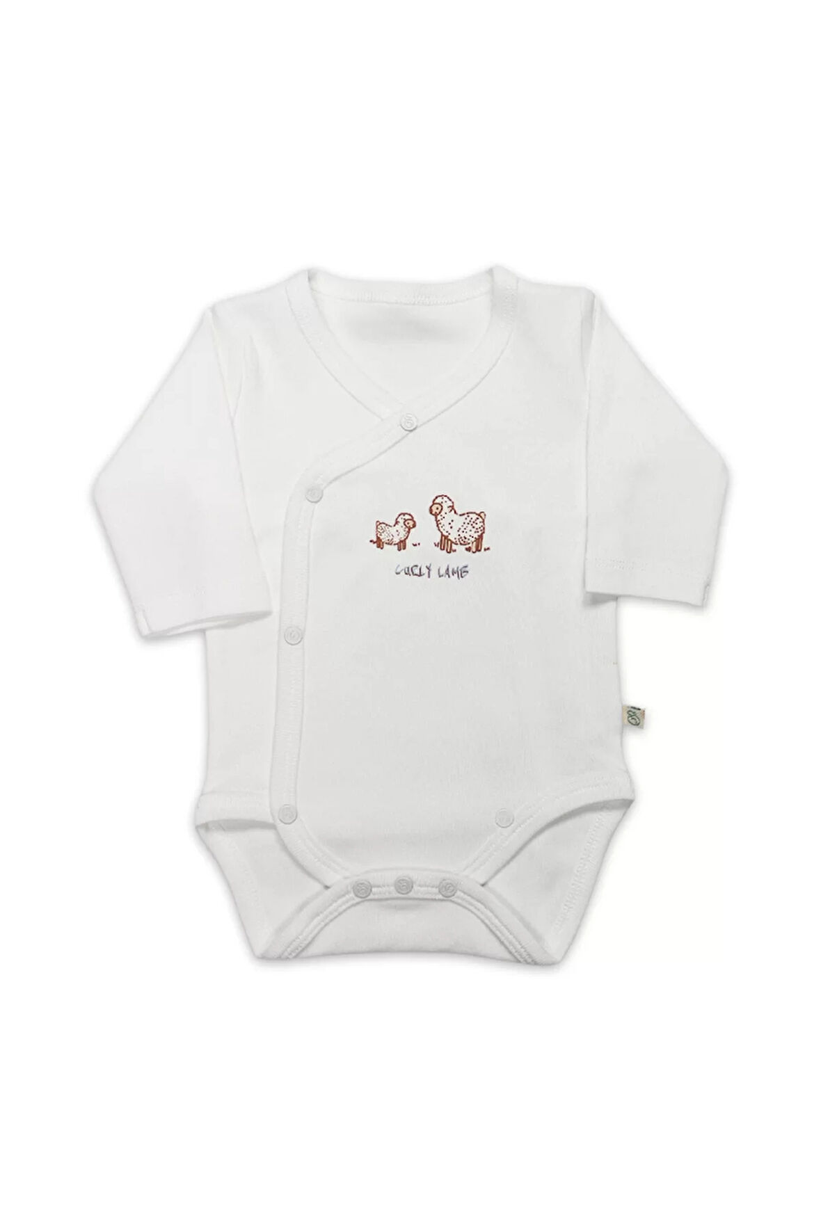 Bistyle Curly Lamb Uzun Kol Kravuze Body 17111 Bej Mavi Ekru