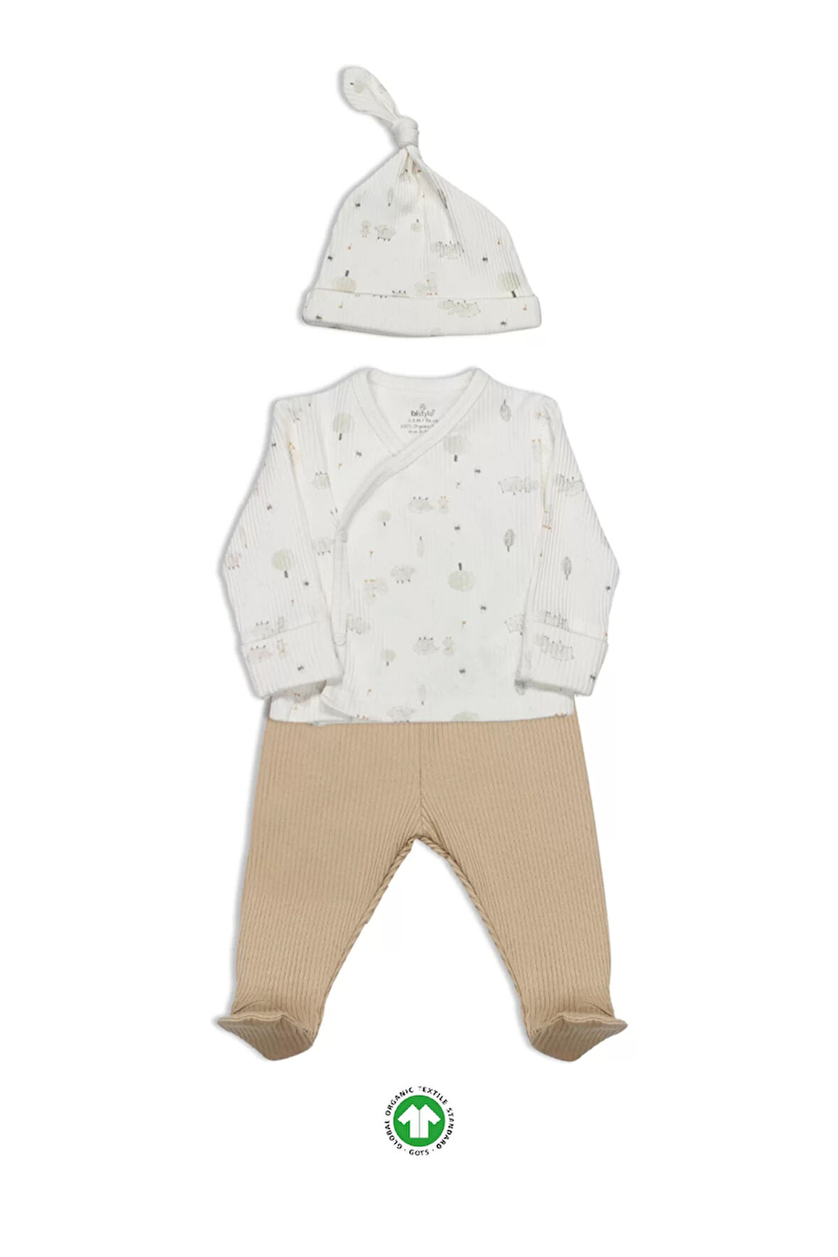 Bistyle Always Dream 3'lü Zıbın Takım 13110 Ekru Bej