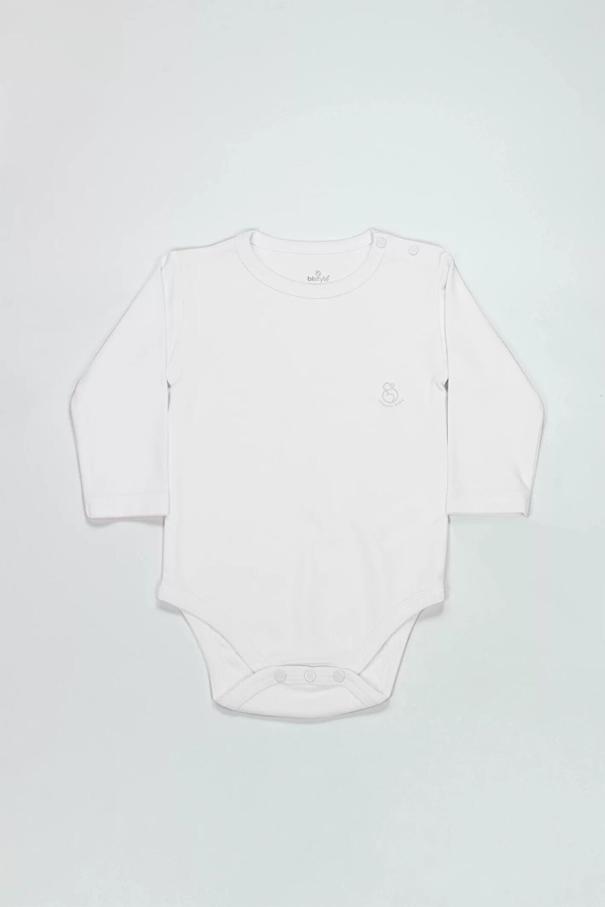 Bistyle Natural Basic Style Uzun Kol Body 17104 Beyaz